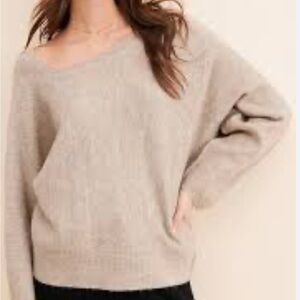 Cyrus Women's Beige Knit Sweater - Size M